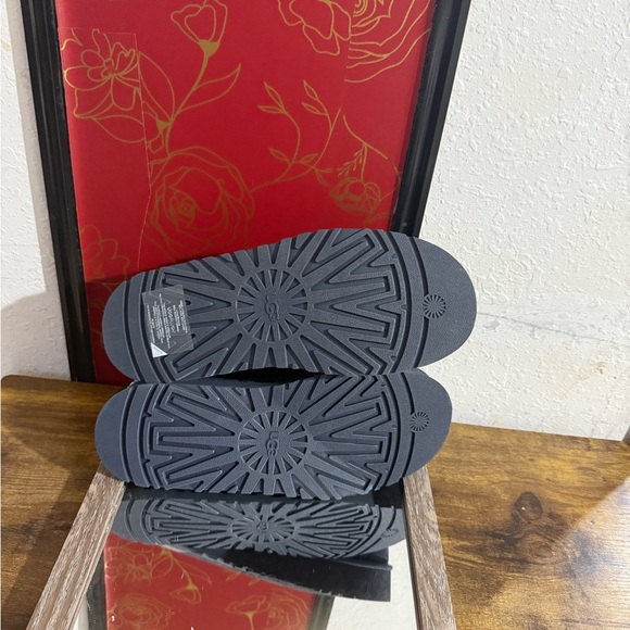 UGG Blue Platform Tazzman Suede Slip-On Shoes - Picture 5 of 5